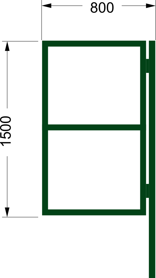 Калитка кар. зелен.