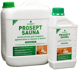 Антисептик для бань и саун концентрат 1 л 1:10 ПРОСЕПТ SAUNA