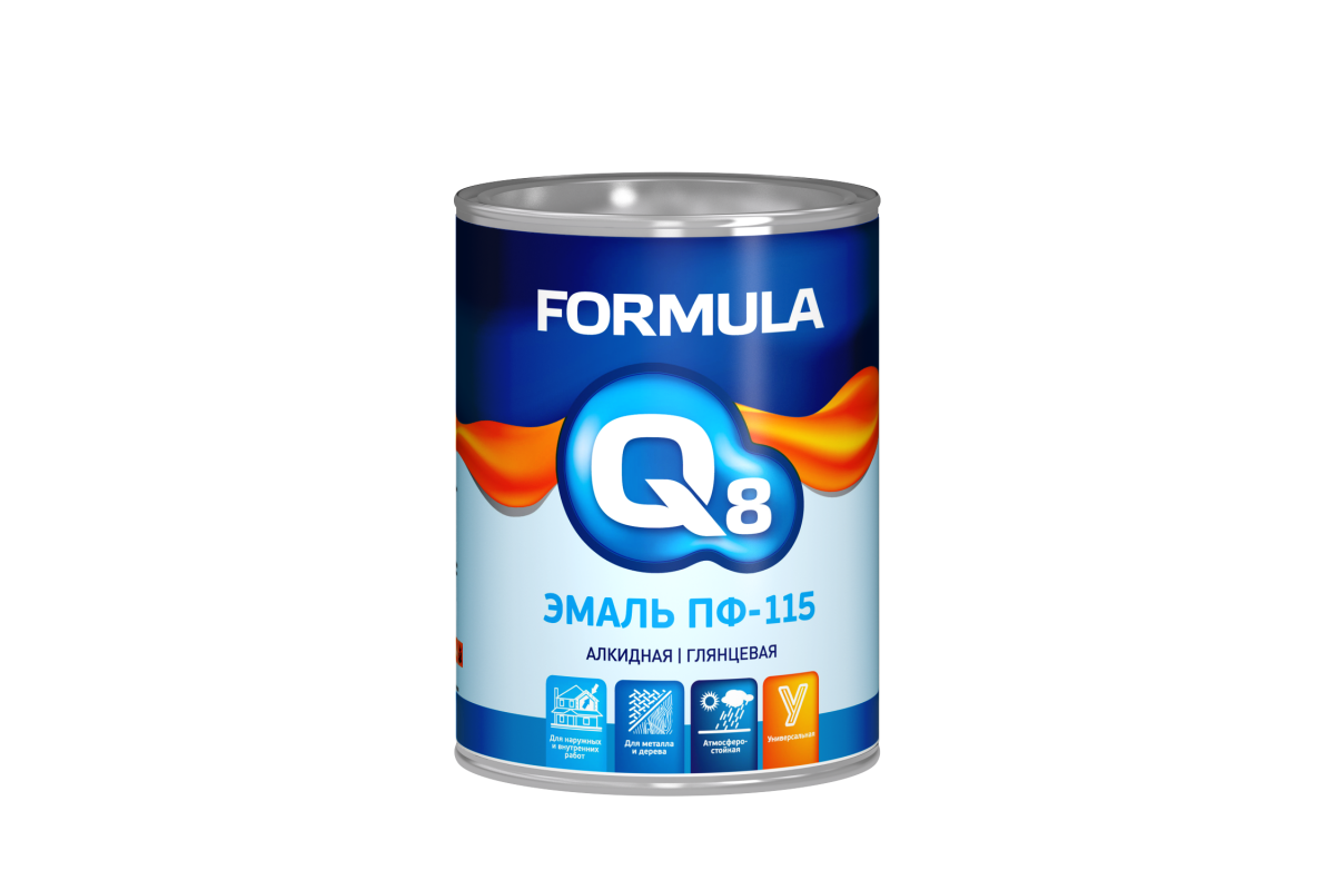 Эмаль ПФ-115 бирюзовая 0,8 кг Formula Q8