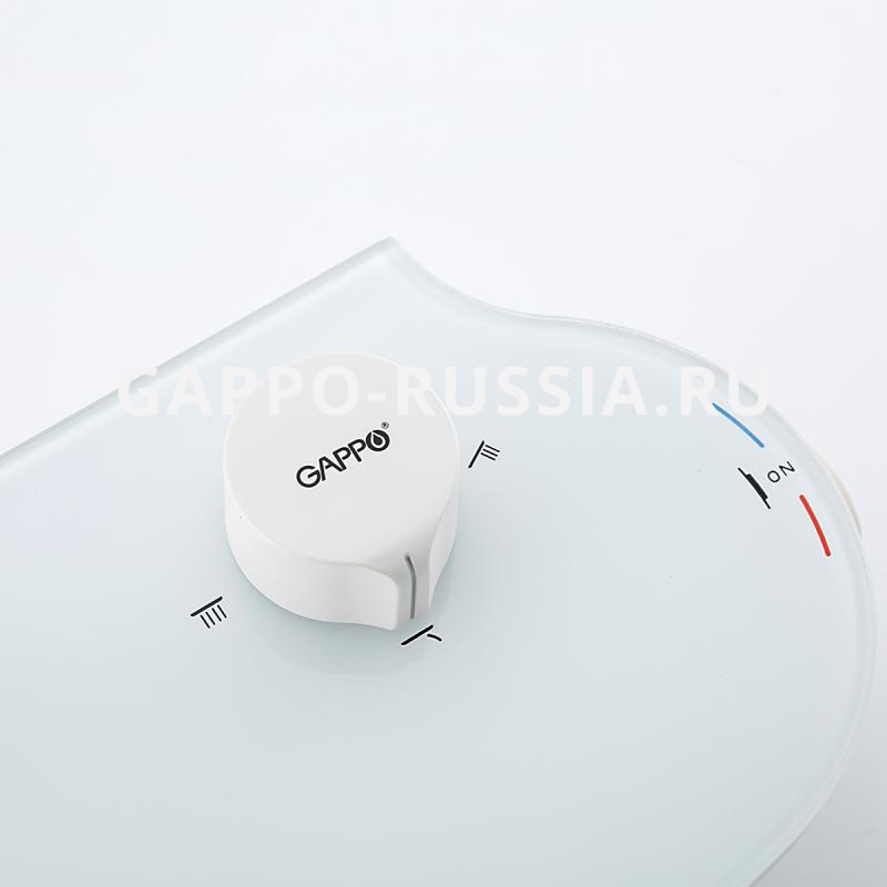 Душевая система GAPPO с верхним душем и ручной лейкой (белый) G2495-88 АКЦИЯ