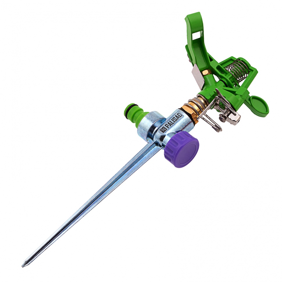 Разбрызгиватель латунный, импульсный с регулировкой угла горизонт распыления до 26 м Palisad