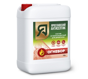 Пропитка Огнебиозащитный Огнебор 10л тонированный