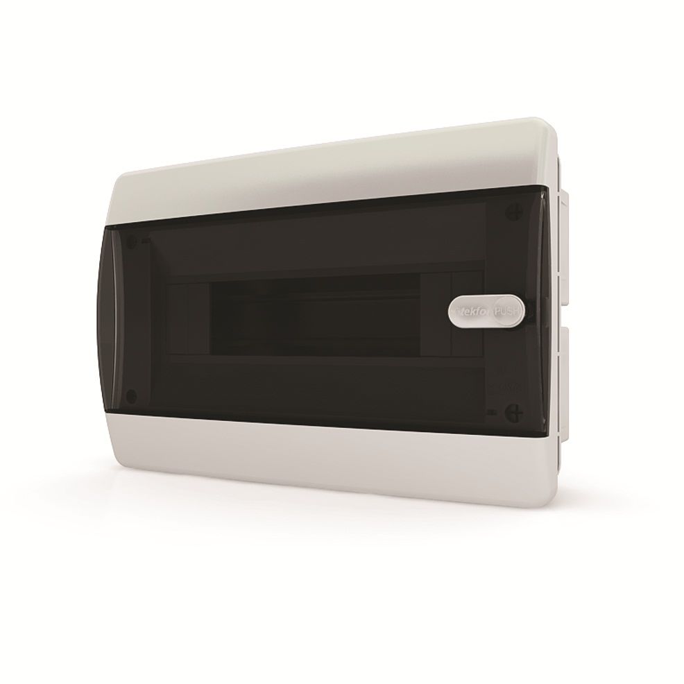 Щит встраиваемый 18 мод. IP41, прозрачная черная дверца CVK 40-18-1