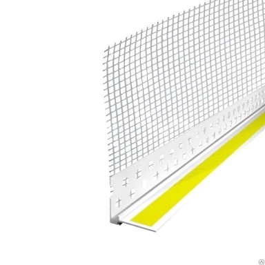 Профиль примыкающий оконный с сеткой с пыльником 6мм 2,4м (1/50)