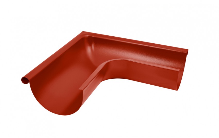 Угол желоба наружный красная Д 125 мм ПЛД-02-Р63