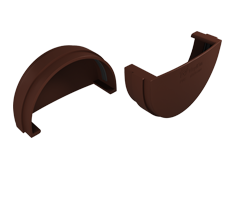 Заглушка желоба коричневая Д 125 мм Vinyl- On