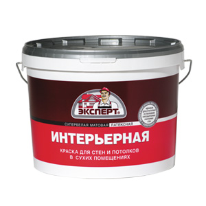 Краска интерьерная супербелая Эксперт, 7кг