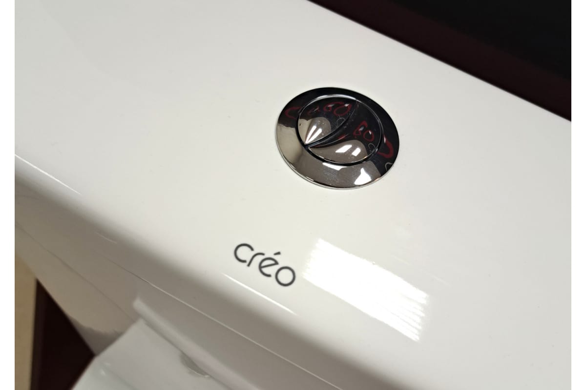  Унитаз-компакт Creo Ceramique ARLES 650х370х820 напольный,безободковый, в комплекте с сиденьем микр