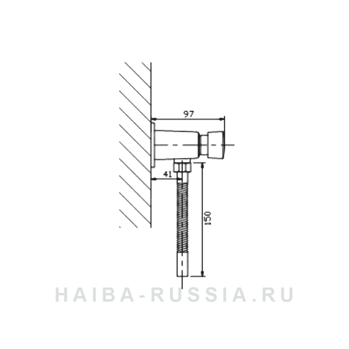 КРАН ДЛЯ ПИССУАРА HAIBA HB33001