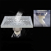 Душевой трап 150*150  Gappo с решеткой Хром