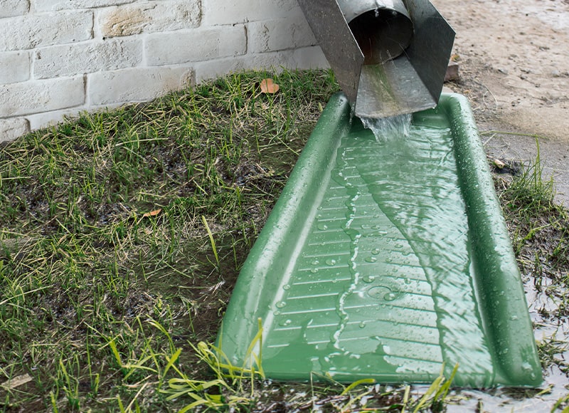Пластиковый желоб Trickling (зеленый) Ecoteck