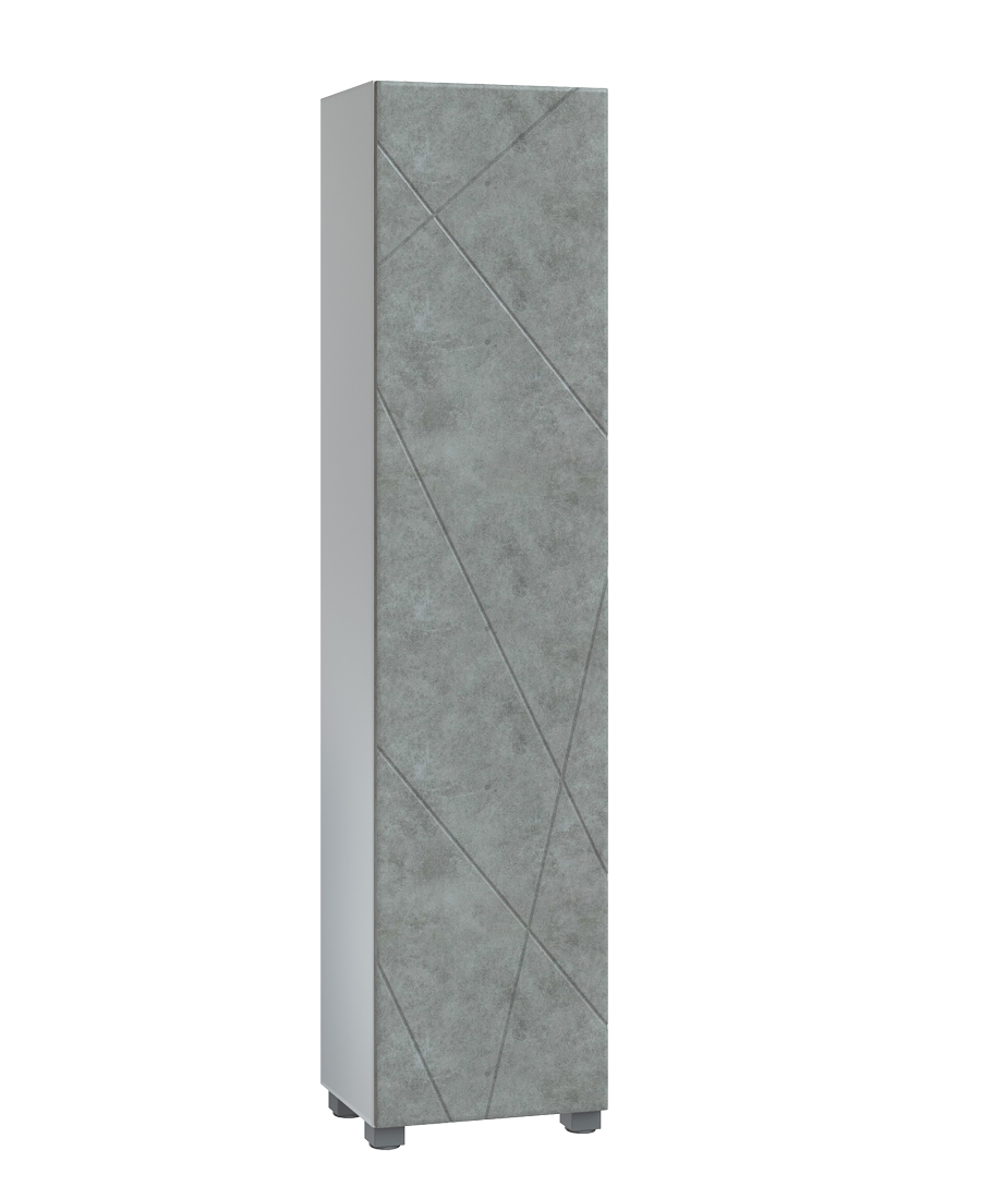 Пенал Vigo Geometry 450 серый бетон  арт.П23-450(Geometry) 