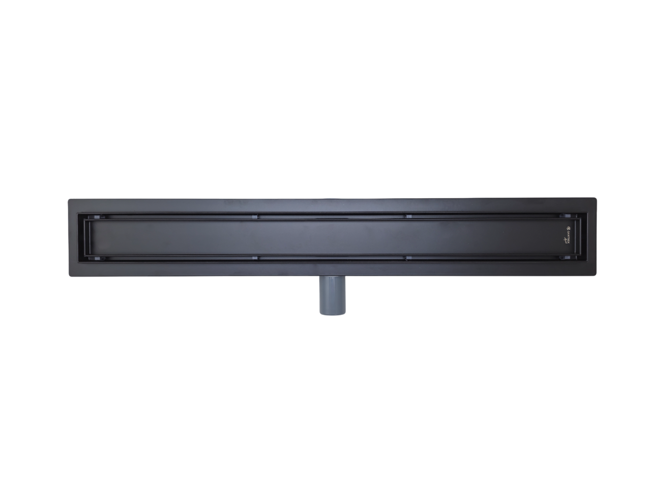 Линейный душевой трап SANTREK AQUA B-70700 BLACK нерж 70x700 мм(горизонт. выпуск 360 гр,ф40) ( под плитку) сухой затвор и гидро