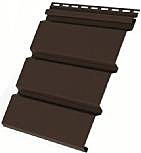 Софит три доски без перфорации (0,305 х 3,00) коричневый Гранд Лайн Amerika (22 шт.уп)
