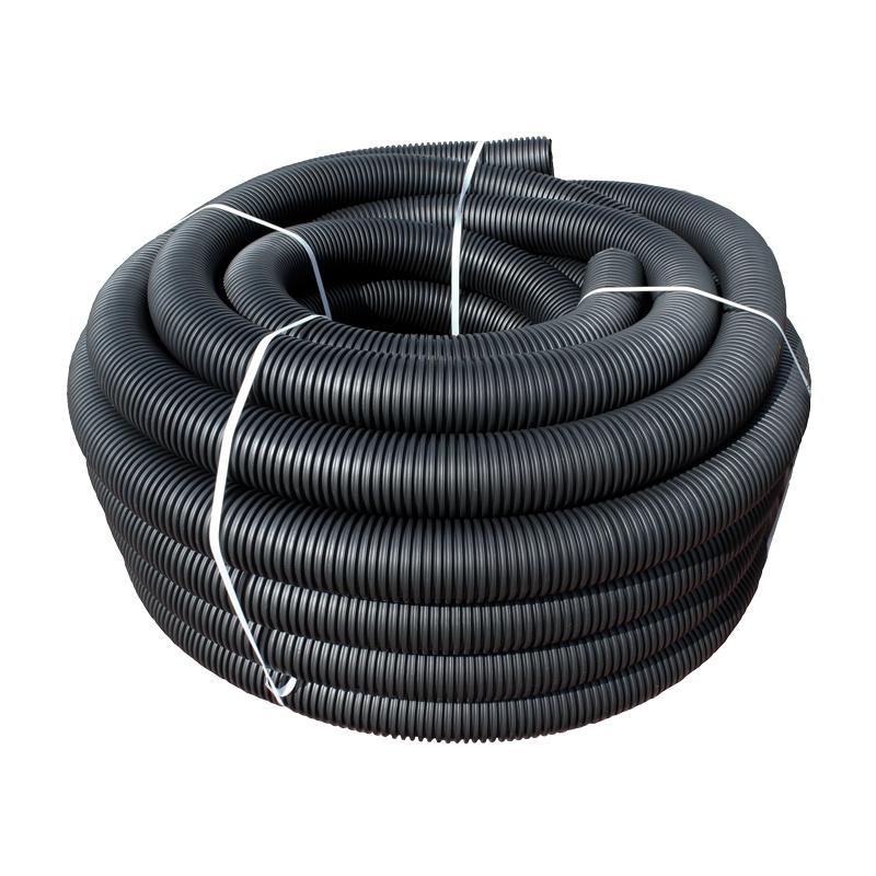 Труба дренажная БЕЗ ПЕРФОРАЦИИ однослойная 160 мм с  (выписывать кратно 5м) (Бухта 50м.)