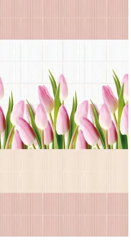 Панель ПВХ Розовые тюльпаны ФП-1163 250 8*2700 мм