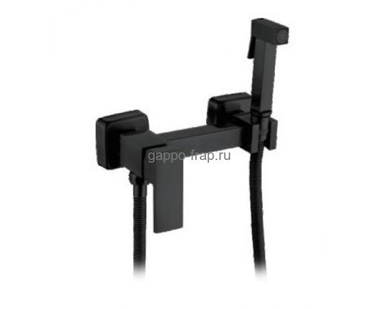 Гигиенический душ Frap F7504-6, однорычажный, черный