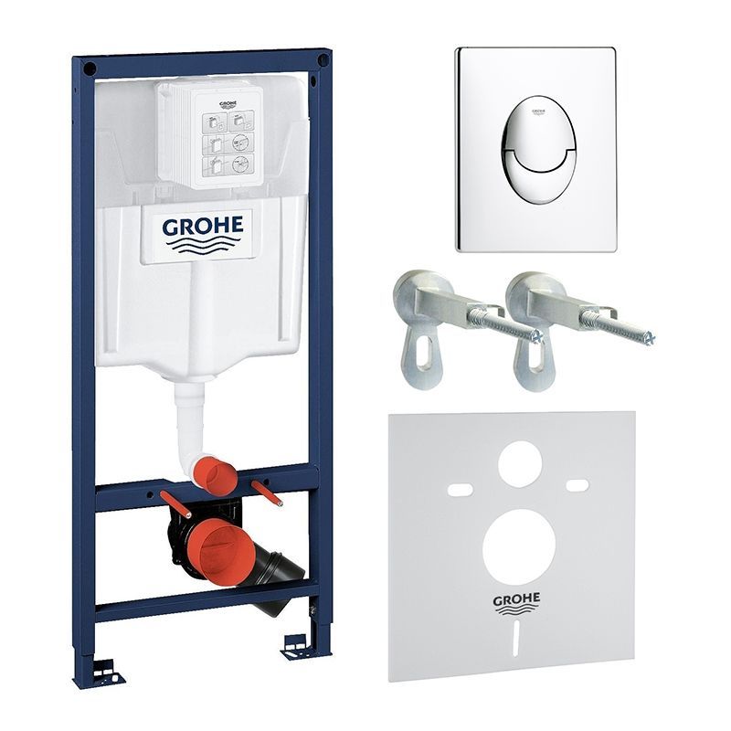 Инсталяция д/унитаза  GROHE  Rapid SL 4в1 6-9 л.арт. 38750001Gr  (38528+38558+38505+37131) АКЦИЯ