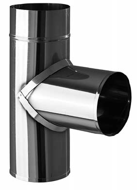 Тройник 90 д.180 мм нерж 0,5мм  СМ 36624