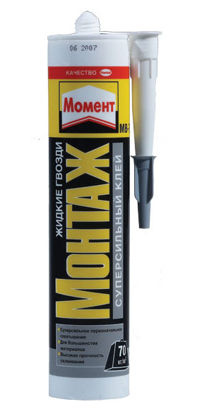 Клей жидкие гвозди Момент Монтаж Суперсильный белый 400 гр