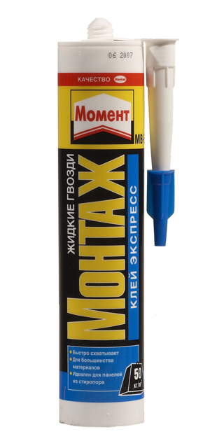 Клей жидкие гвозди Момент Монтаж Экспресс белый 400 гр