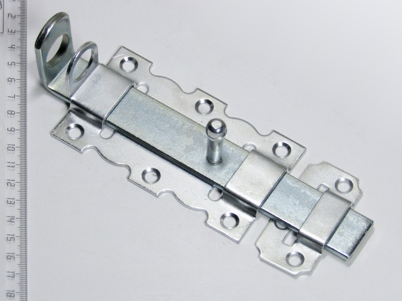 Задвижка дверная НОЭЗ ЗД-110-Пр (проушины) цинк