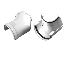 Угол желоба универс. 135 град. белый Д 125 мм Vinyl- On (12 шт.уп)