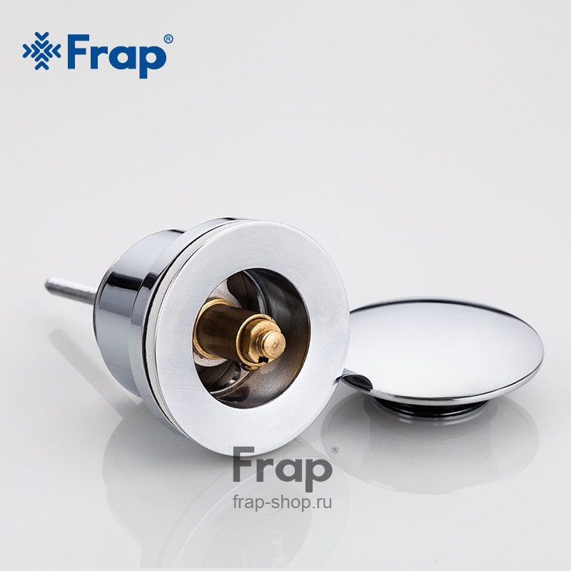 Донный клапан для раковины Click-Clack без перелива FRAP F62 Хром