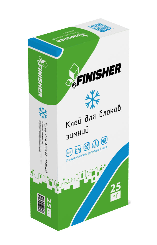 Клей для блоков Finisher Зима/ 1меш.-25кг Кострома КБ4