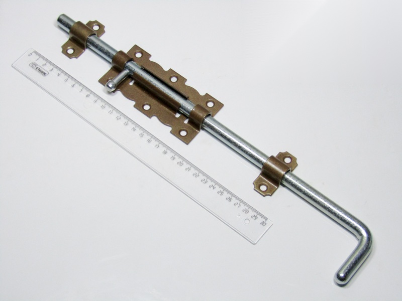 Задвижка дверная НОЭЗ ЗД-110-Уд-SL бронза металик/цинк