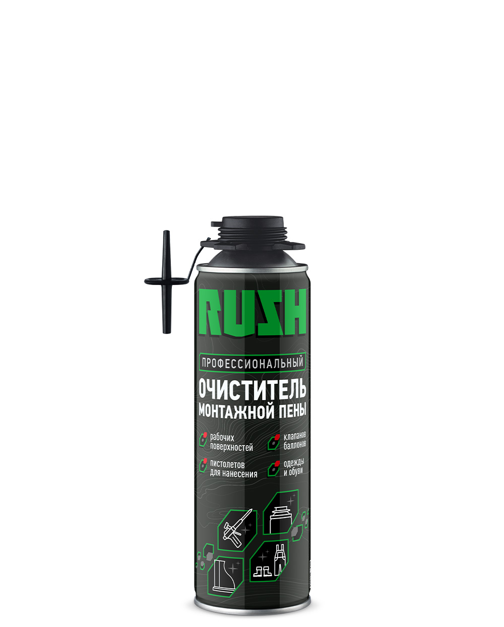 Очиститель монтажной пены RUSH 650мл (12)