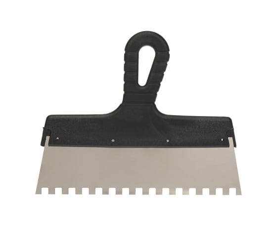 Шпатель фасадный 250 мм зуб  4 Х 4 мм  нерж Lux 1043254