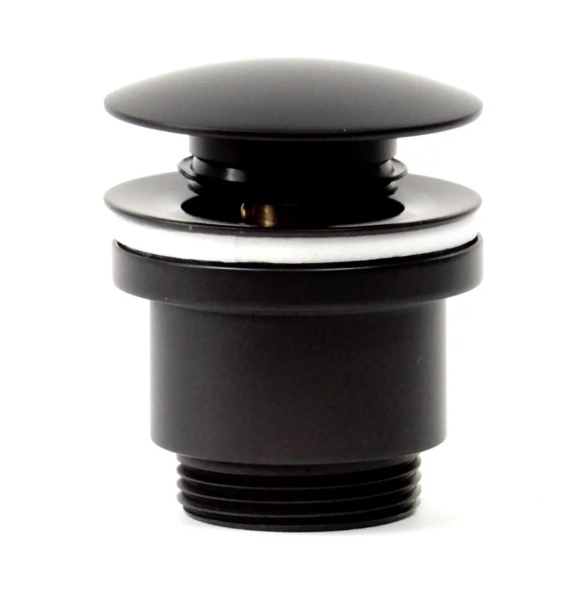 Донный клапан для раковины Click-Clack без перелива FRAP F62-7 Чёрный