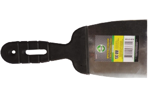 Шпатель нерж  80 мм пласт. ручка 