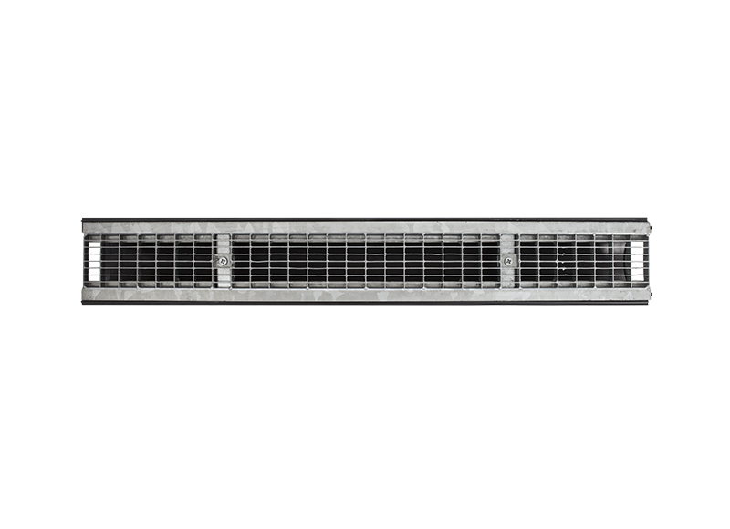 Лоток STANDART 100.125 h129 с решеткой сварной оцинкованной, кл. В125 Ecoteck