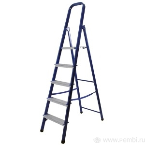 Лестница стремянка 5 ступеней стальная (40*20) высота площадки 1030мм M8405