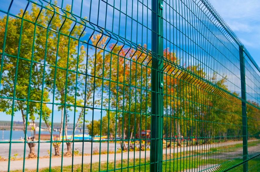 Панель забора 2,0х2,5м ячейка 200х60х3 мм ЗЕЛЕНЫЙ