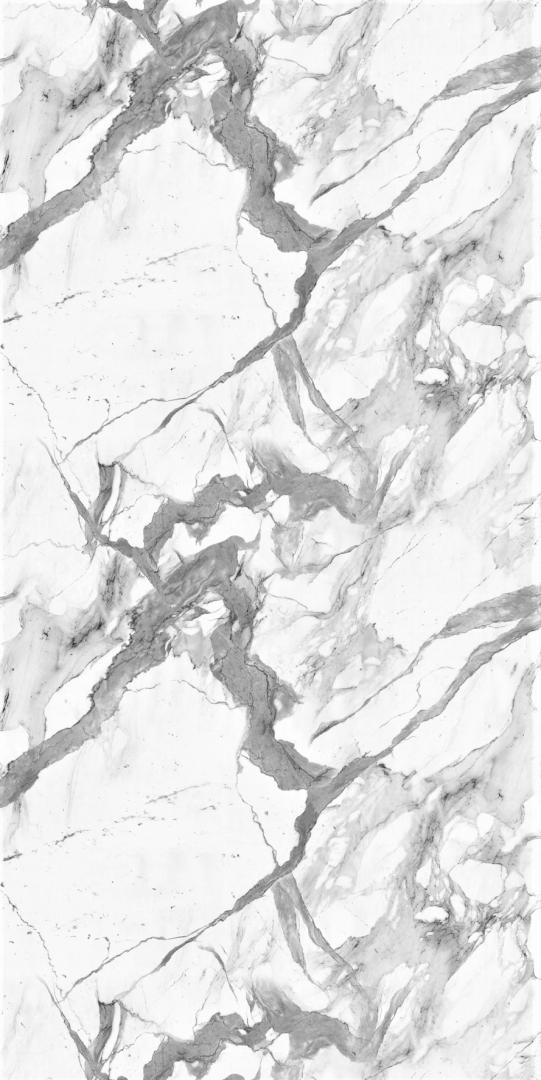 Панель ХДФ влагостойкая Мрамор каррара серый 1220*2440*3,2 мм