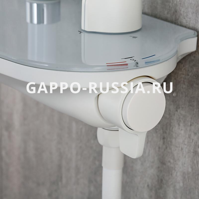 Душевая система GAPPO с верхним душем и ручной лейкой (белый) G2495-88 АКЦИЯ