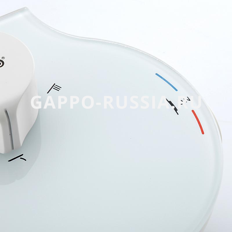 Душевая система GAPPO с верхним душем и ручной лейкой (белый) G2495-88 АКЦИЯ