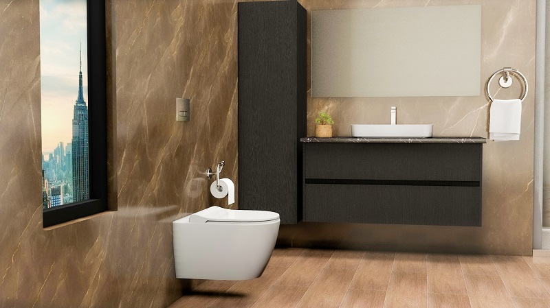 Унитаз подвесной Turavit RONDO 360x515x360 безободковый, с тонким сиденьем микролифт 