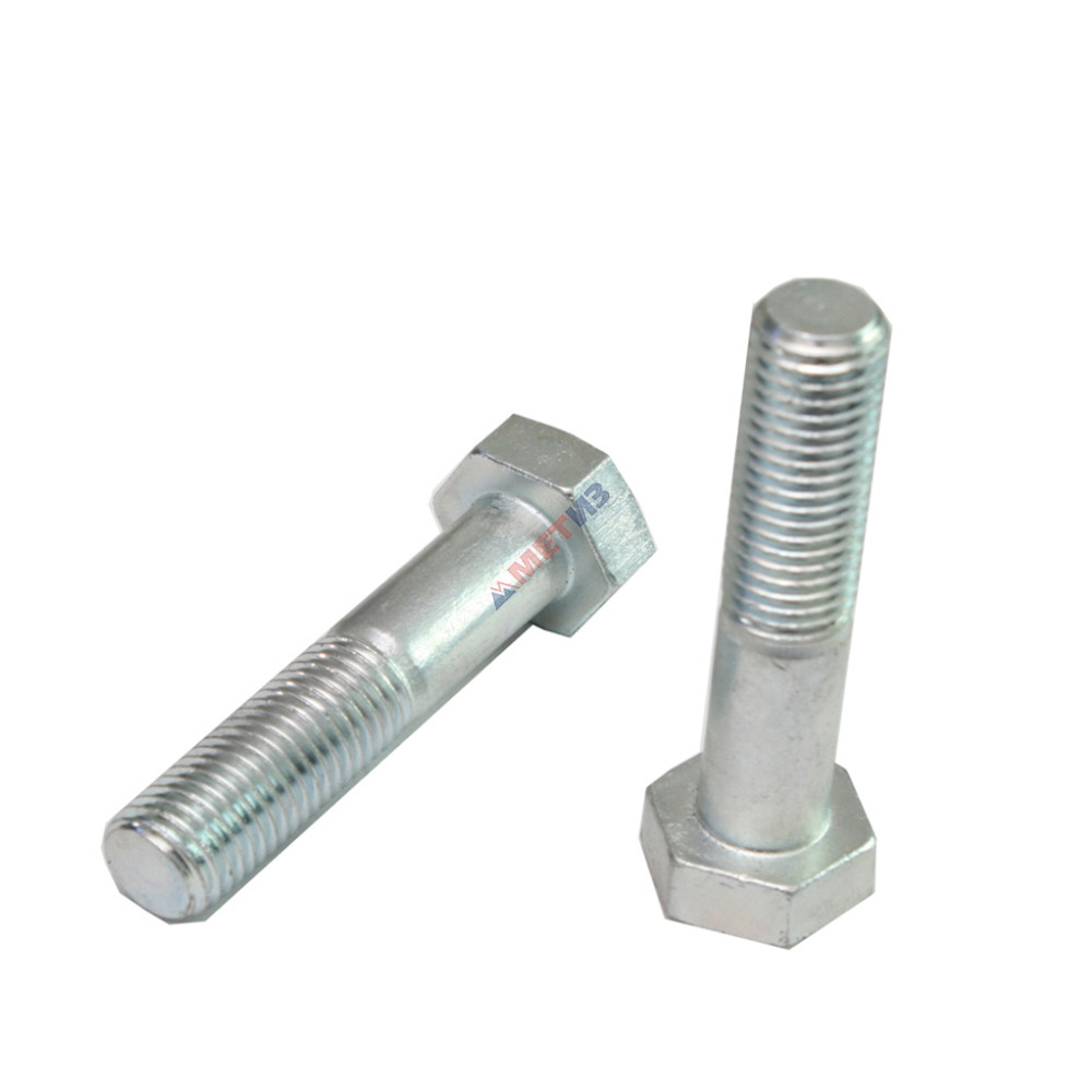 Болт 10*50 с шестигр. головкой цинк DIN 933 пр 5,8