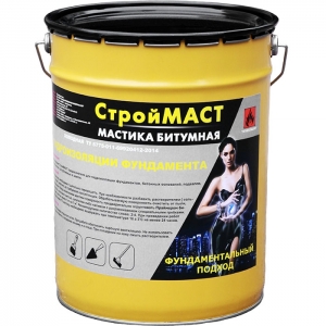 Мастика битумная  СтройМАСТ фундамент 18л (36 шт)