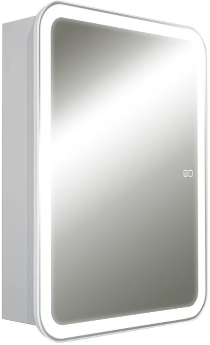 Зеркальный шкаф AQUAME AQM9202 600х800 с посветкой и подогревом универсальный монтаж