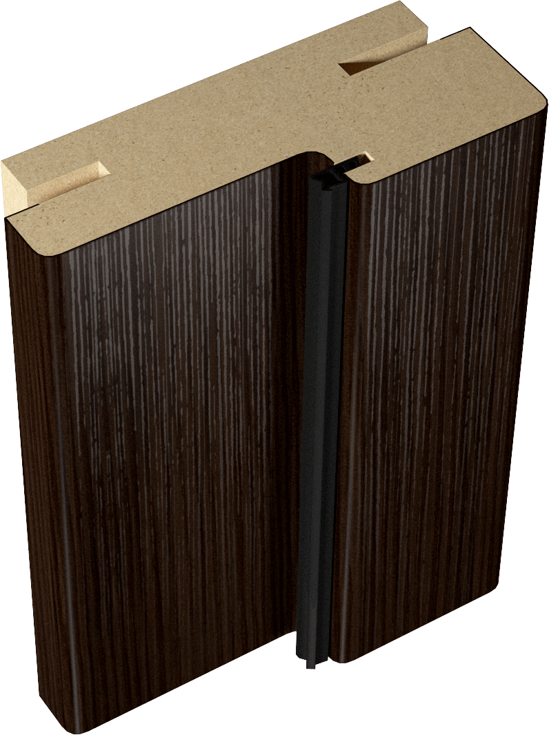 Дверная стойка экошпон 70х26х2100мм телескопическая Венге VELLDORIS