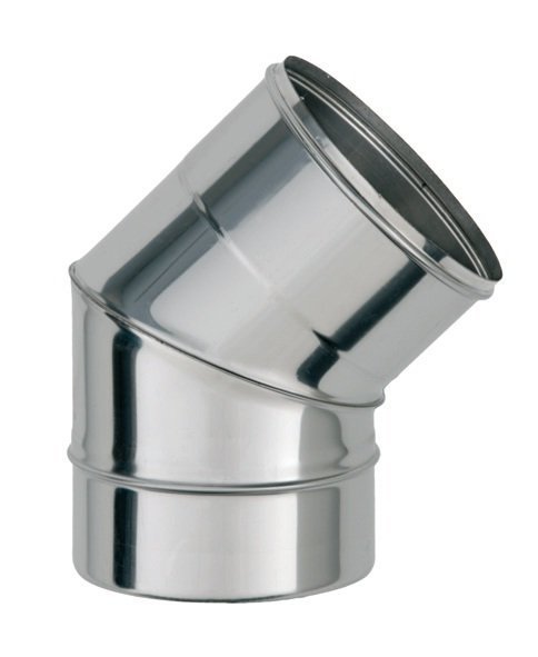 Колено 45 д.180мм нерж 0,5мм  СМ 39411