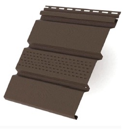 Софит три доски с центральной перфорацией (0,305 х 3,00) коричневый Гранд Лайн Amerika (22 шт.уп)