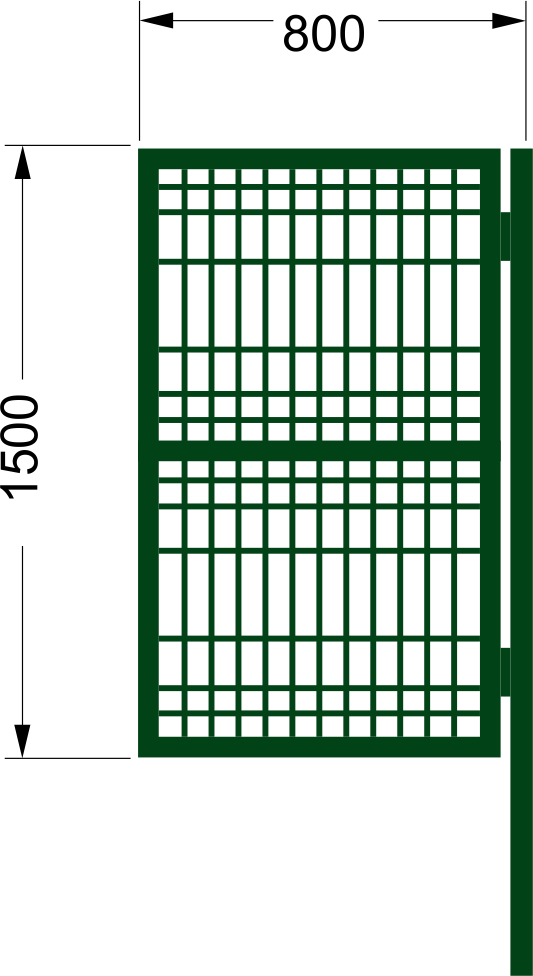 Калитка св. сет. зелен..