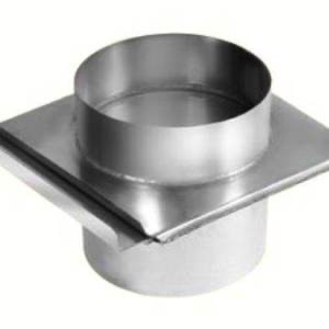 Шибер задвижной д.130мм - 0,15м нерж 1мм СМ40407