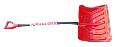 Лопата пластмассовая Пингвин со съемным алюм.чер 100181